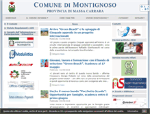 Tablet Screenshot of comune.montignoso.ms.it